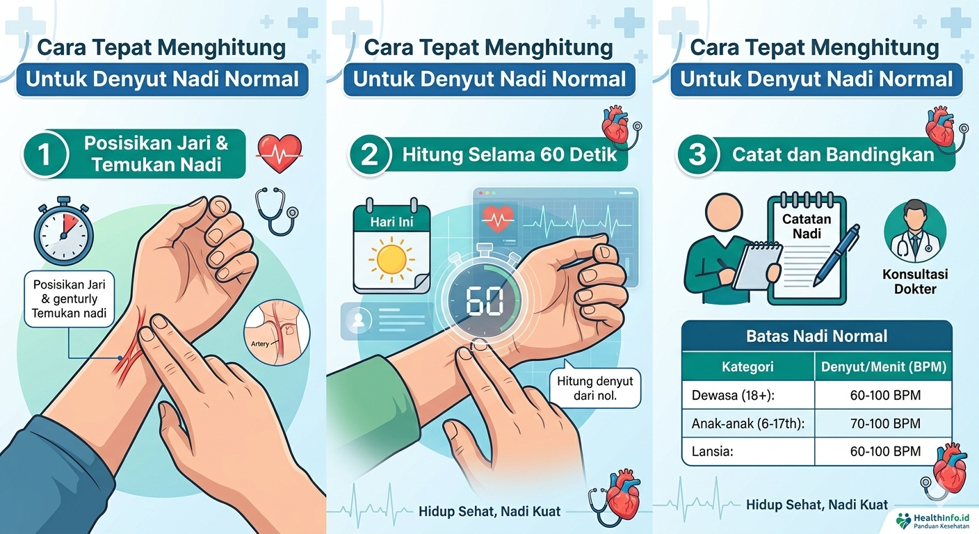 Cara Tepat Menghitung Untuk Denyut Nadi Normal